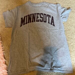 Gray Minnesota Gophers Short Sleeve Tee